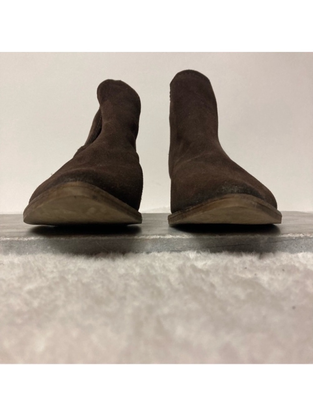 Steve Madden Austin Ankle Booties Shoes Size 8.5 Chocolate Brown Leather - Picture 6 of 10